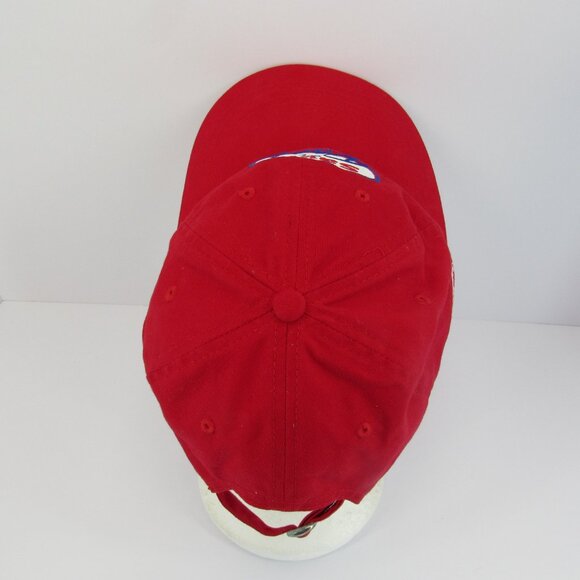 Save A Lot Racing Embroidered Logo Carl Edwards Men's Red Adj Strap Back Cap Hat - Picture 5 of 8